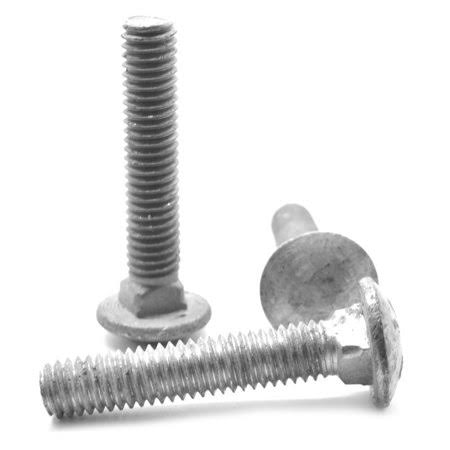1/4 inch-20 x 4 1/2 inch (FT) Coarse Thread A307 Grade A Carriage Bolt Low Carbon Steel Hot Dip Galvanized Pk 750