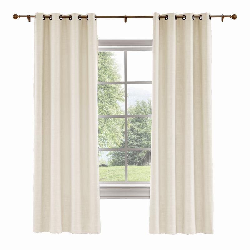 LIZ Polyester Linen Curtain Drapery Custom
