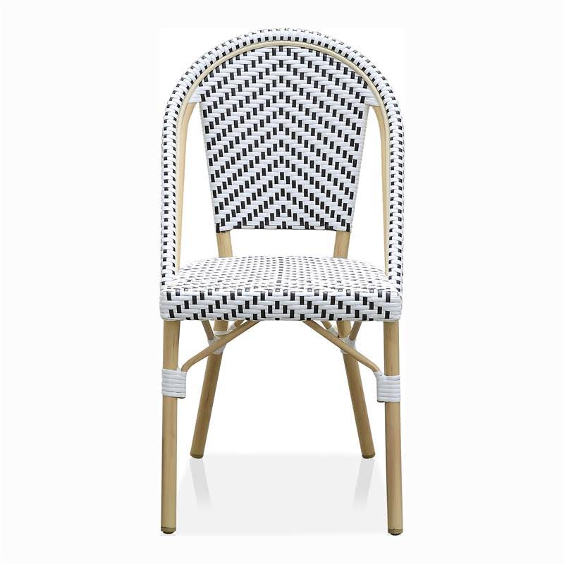 Furniture of America Devey Metal Patio 3-Piece 32x22 Table and Chair Set in Black - IDFBK1848-32-3P