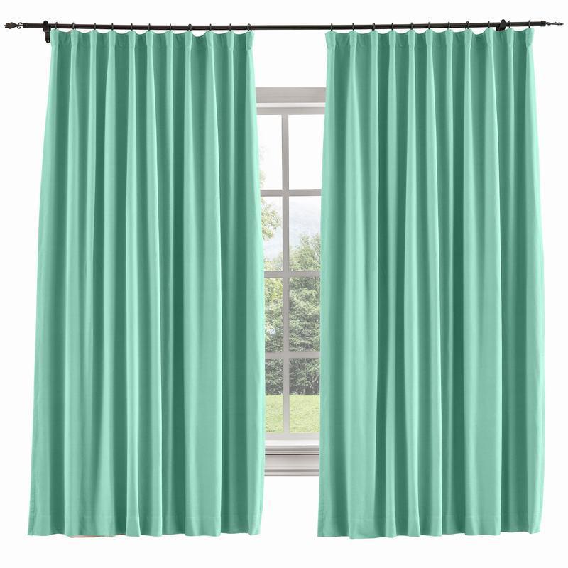 CAPRI Cotton Linen Polyester Curtain Drapery Custom