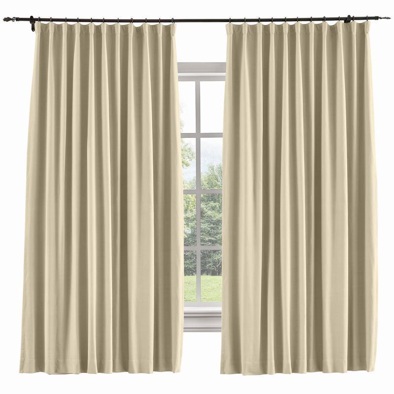 CAPRI Cotton Linen Polyester Curtain Drapery Custom