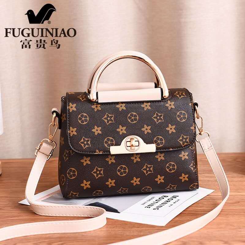 2020新しいリッチバードプリントハンドバッグシンプル100タワーズショルダーメッセンジャーバッグ