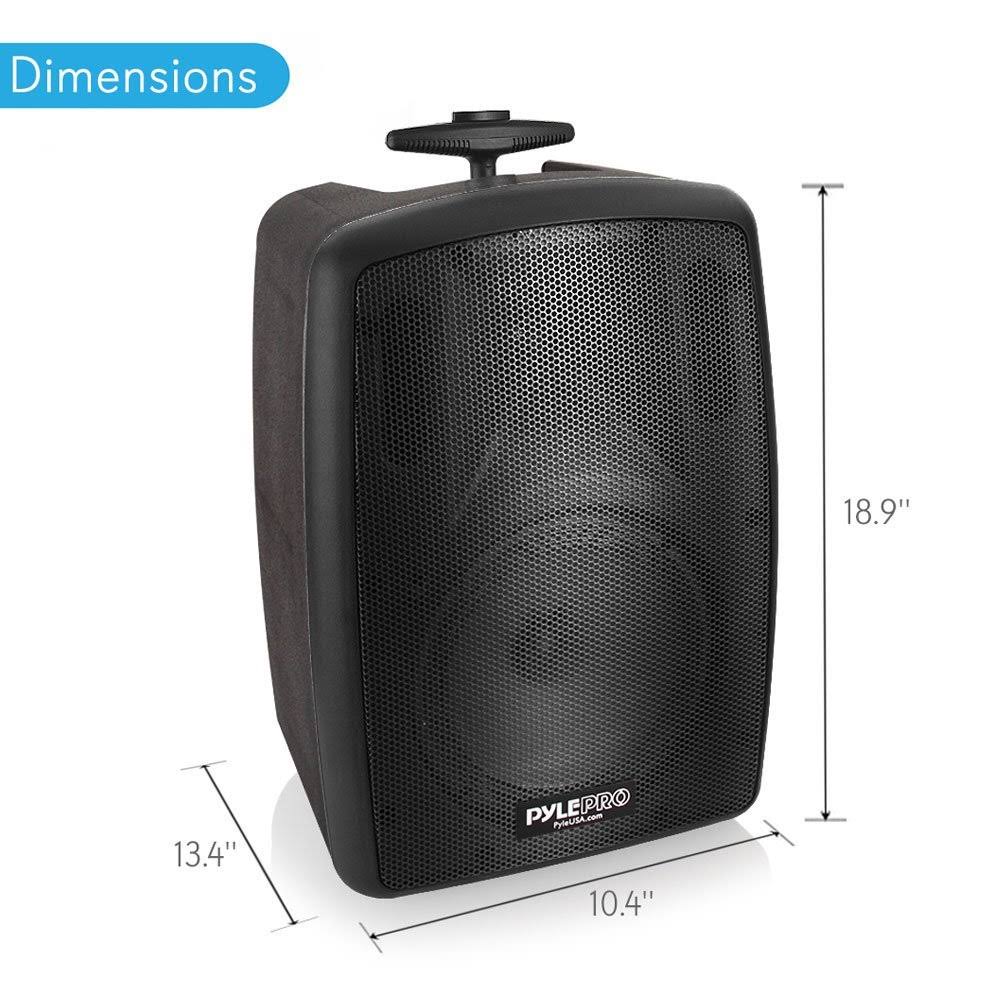 Pyle PPHP8MBA Bluetooth Portable PA Speaker System, MP3/USB/SD/FM Radio