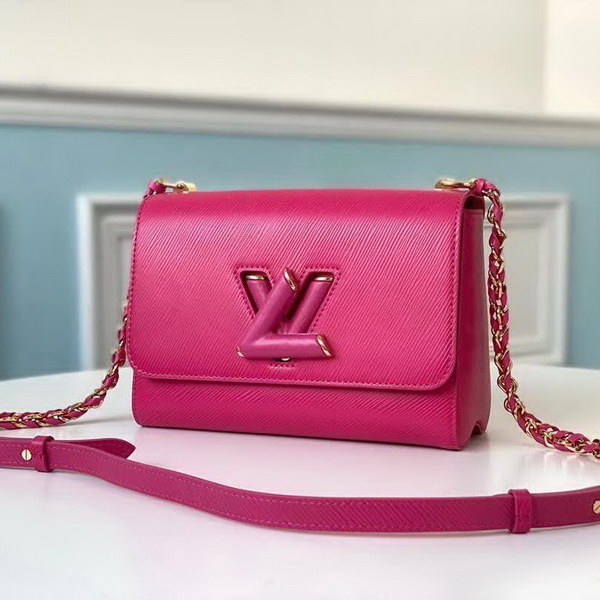 【原版皮】路易威登/LV Twist 手袋，采用简约纯色渲染标志性Epi皮革，再以哑光金属件释放前卫张力，小巧构型搭配波浪底部设计，暗藏充裕容量玄机，款号：M50282