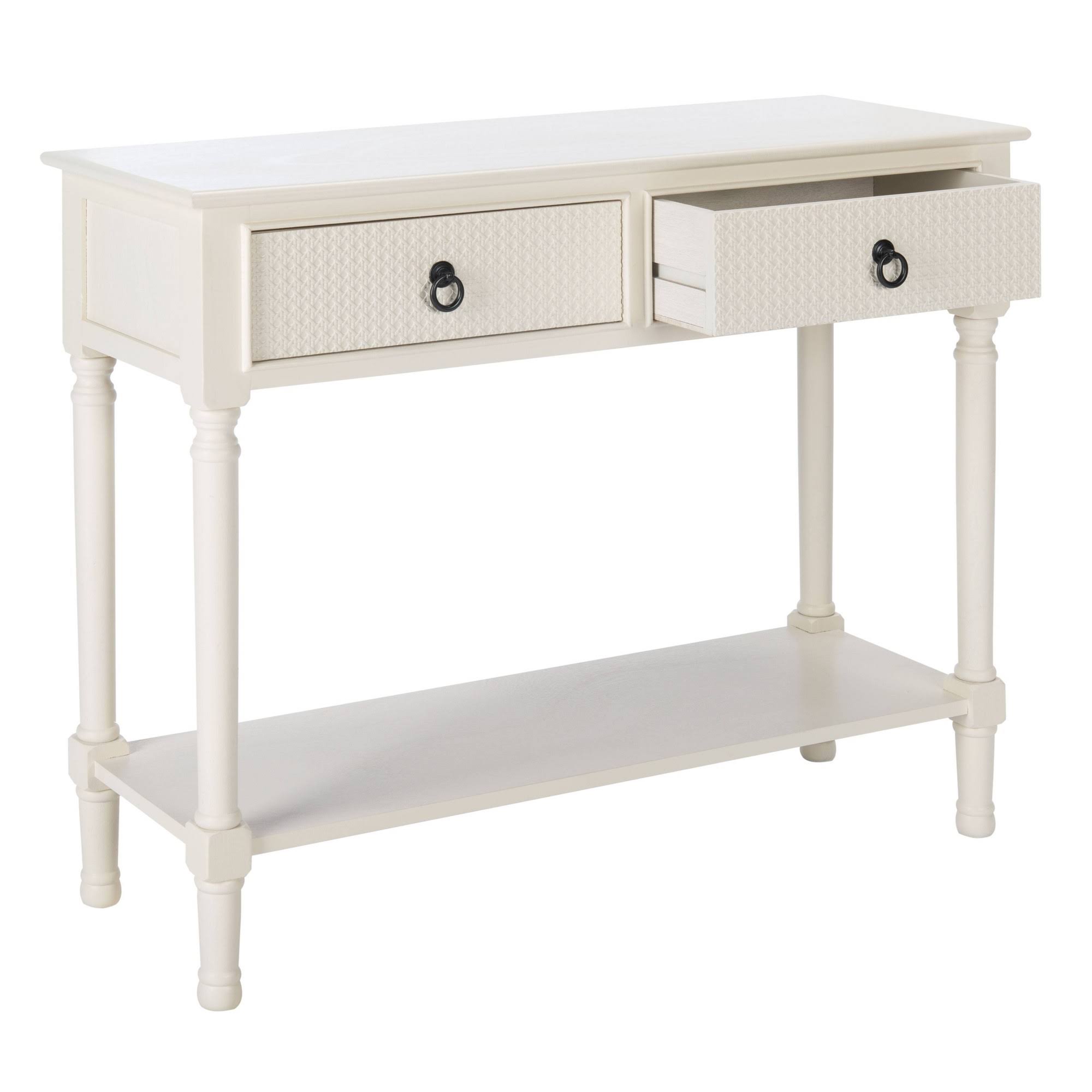 Safavieh Haines 2 Drawer Console Table - White