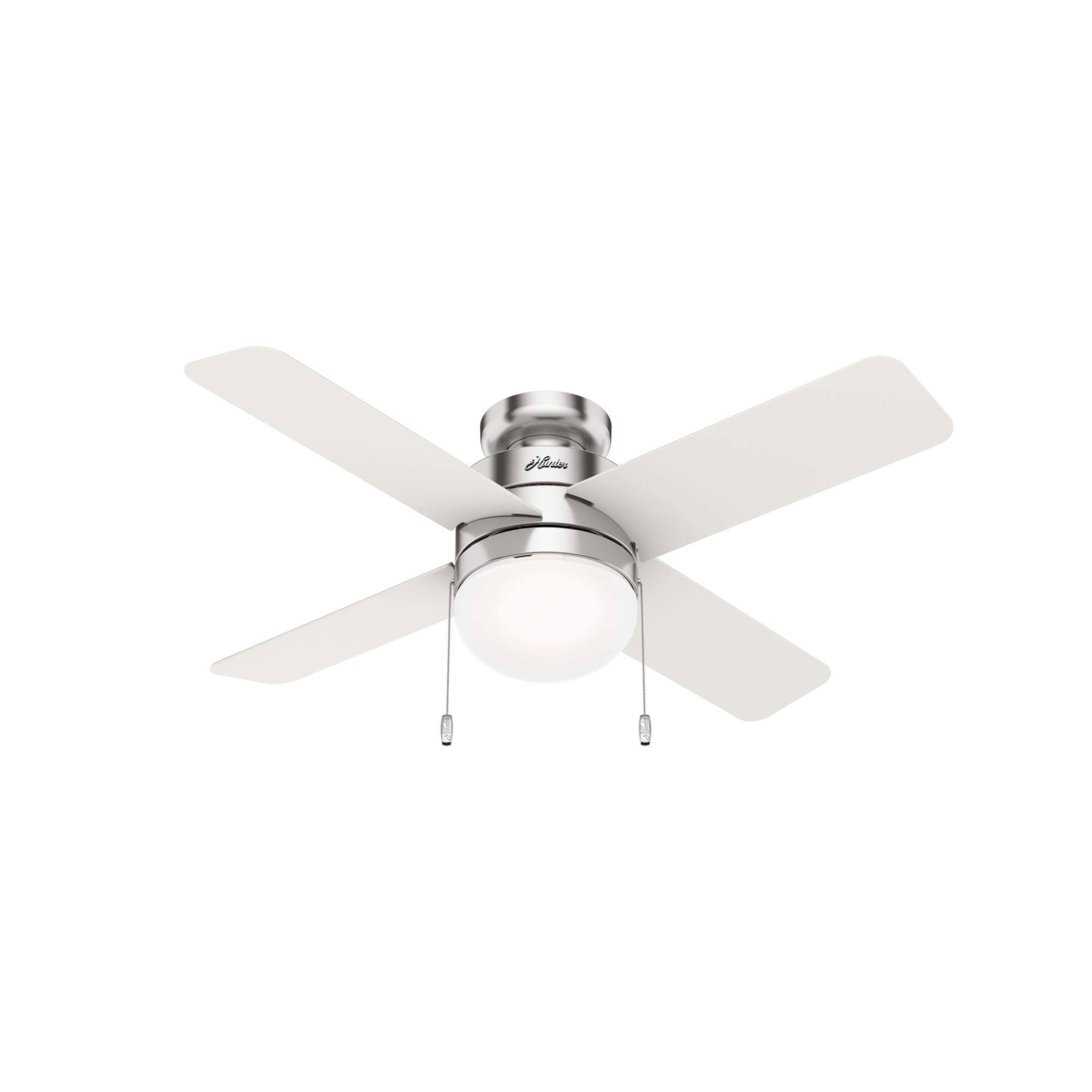 Hunter Timpani 44x22 Ceiling Fan w/LED Light - Brushed Nickel - 50358