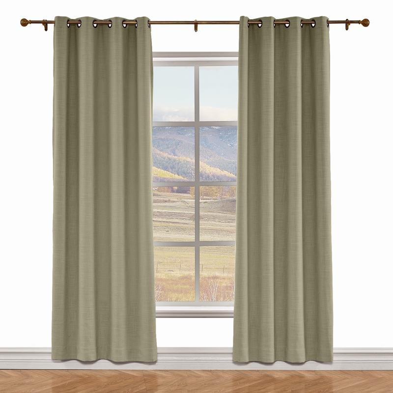 LIZ Polyester Linen Curtain Drapery Custom