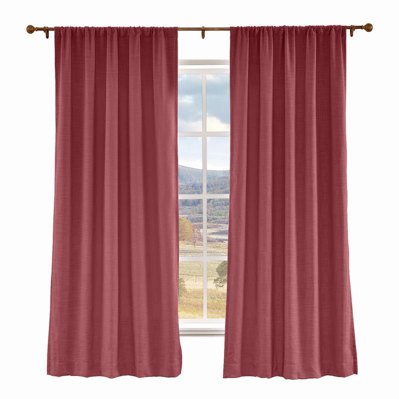 LIZ Polyester Linen Curtain Drapery Custom