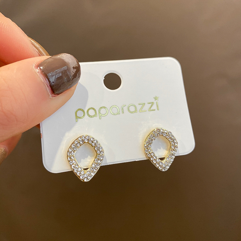 韩国S925银针小清新耳环百搭气质心形珍珠耳饰个性防过敏耳钉批发