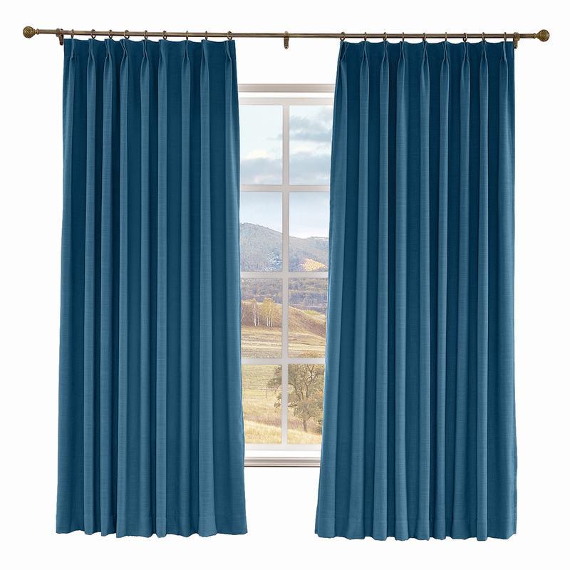 LIZ Polyester Linen Curtain Drapery Custom