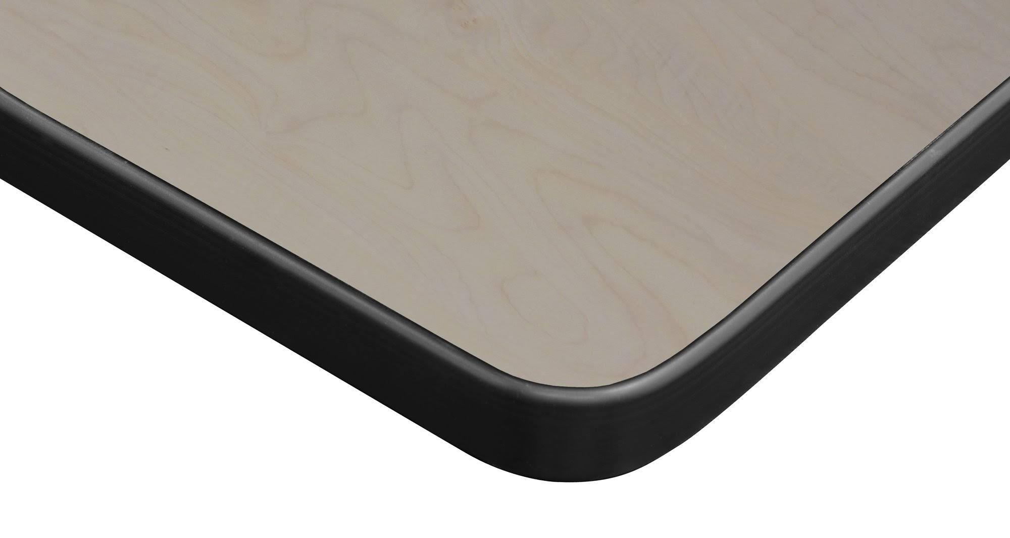 Regency 48x22 Square Laminate Table Top- Mahogany/ Mocha Walnut