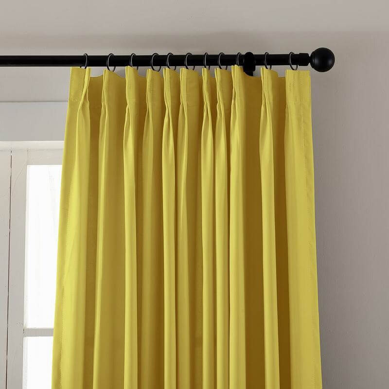 Pinch Pleated Curtain Blackout Patio Door Panel Drape For Traverse Rod Track Paz