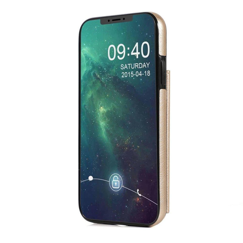 Gold Vegan Leather Wallet Case