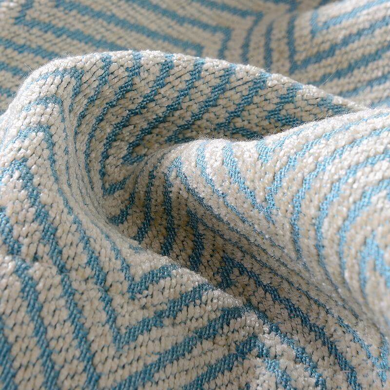 Polyester Chenille Jacquard Grommet Wave Soft Handfeel Panel Curtain Drape Tinge