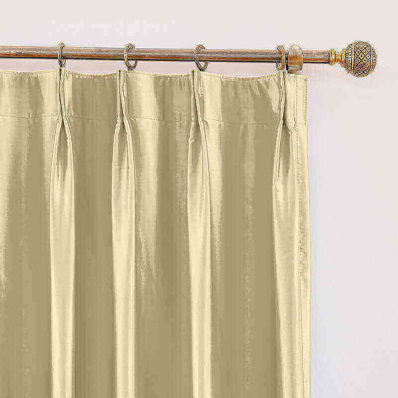 CUSTOM Lao Hang Zhou Khaki Polyester Cotton Thermal Insulated Curtain