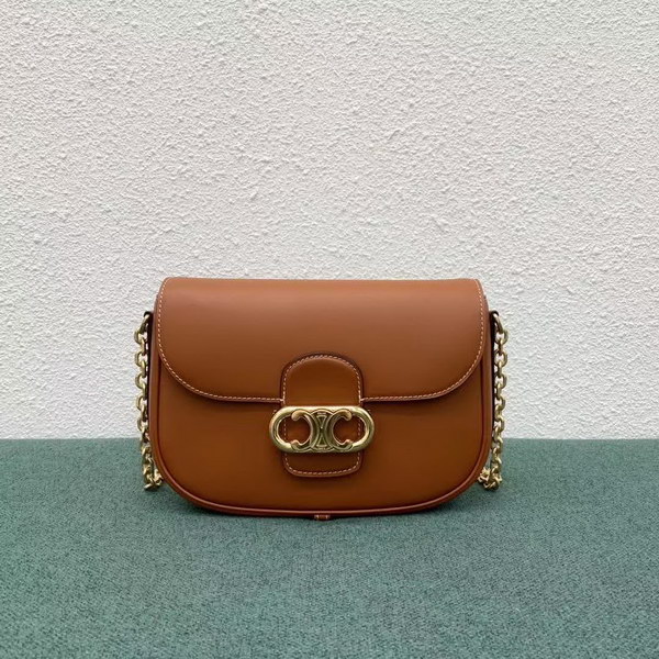 【原版皮】赛琳/Celine Maillon肩背包，简约无多余的修饰，高级的质感，Logo五金镂空设计增添包的独特，一见倾心，外牛皮，内衬羊皮，款号：191343