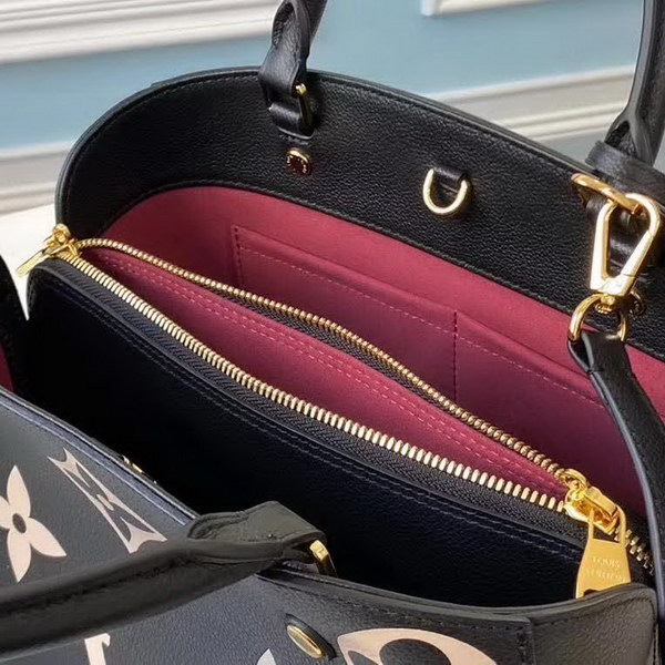 【原版皮】路易威登/LV Montaigne 手袋，将Monogram图案先印染后压印于粒面皮革，与挺括线条相辅相成，有立体感的造型与精巧的内部设计，款号：M41048