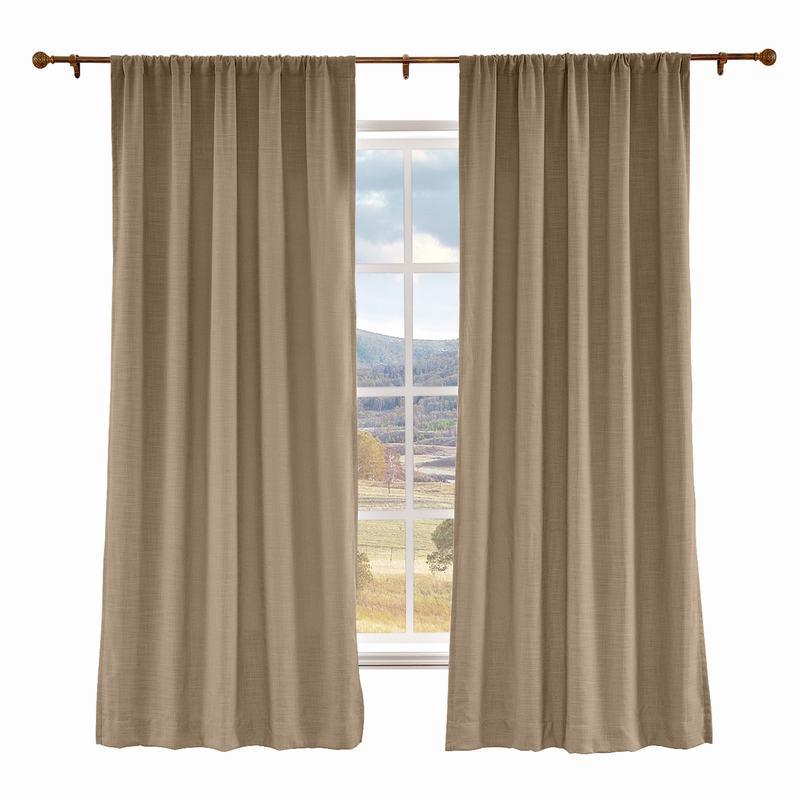 LIZ Polyester Linen Curtain Drapery Custom