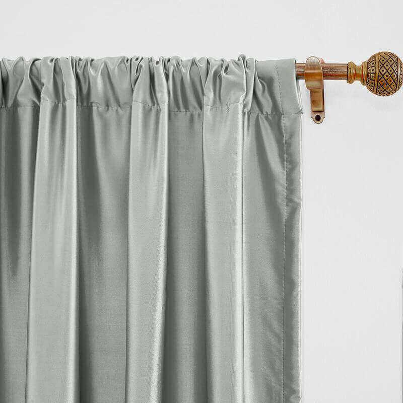 CUSTOM Lao Hang Zhou Light Grey Polyester Cotton Thermal Insulated Curtain