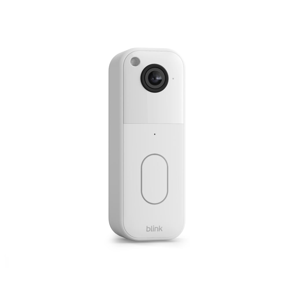 Blink Video Doorbell (newest model) – Head-to-toe HD view, two-year battery life, and edge AI processing. Required Sync Module not included – Add-On (Black)